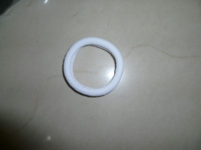 Cotton white and black rubber (Rs 5 per piece)